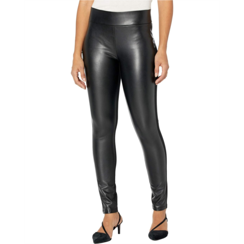 NYDJ Ponte/Faux Leather Leggings in Black