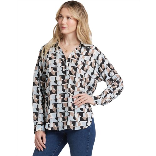 Womens NYDJ Long Sleeve Becky Blouse