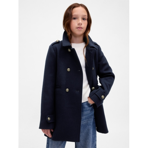 Gap Kids Wool-Blend Peacoat