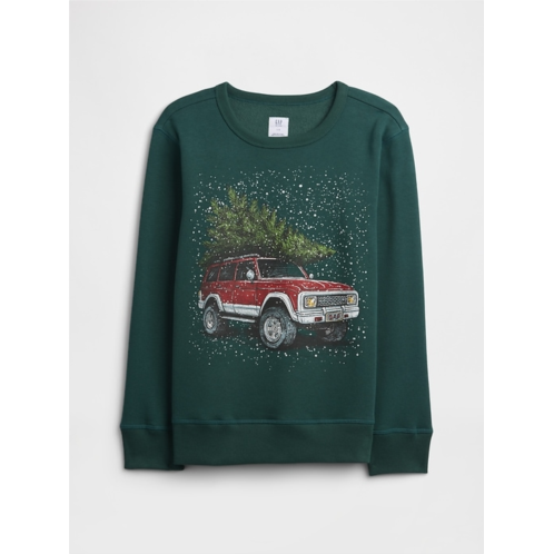 Gap Kids Crewneck Graphic Sweatshirt