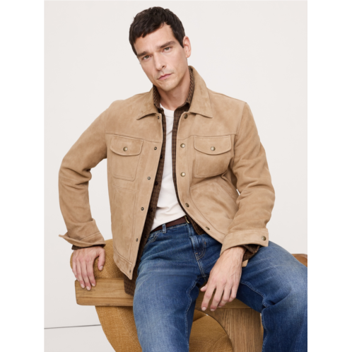 Bananarepublic Suede Trucker Jacket