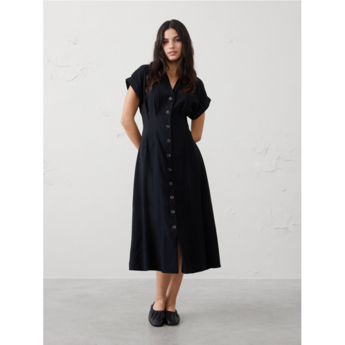 bananarepublic Twill Midi Shirtdress