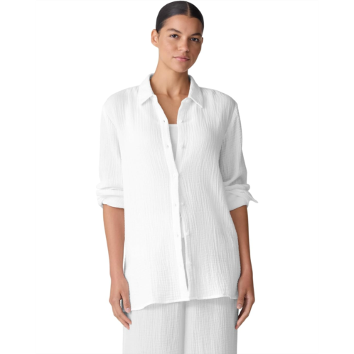 Womens Eileen Fisher Classic Collar Shirt