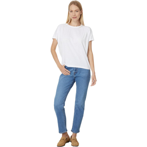 Womens Lilla P Easy Shirred Short Sleeve