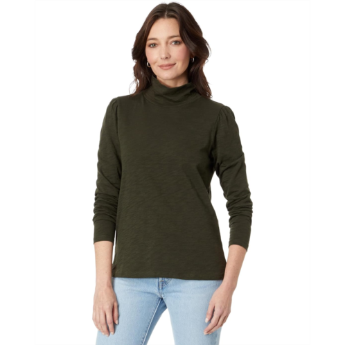 Womens Lilla P Puff Sleeve Turtleneck
