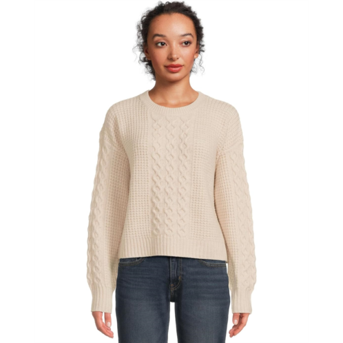 Womens Splendid Celeste Cable Sweater