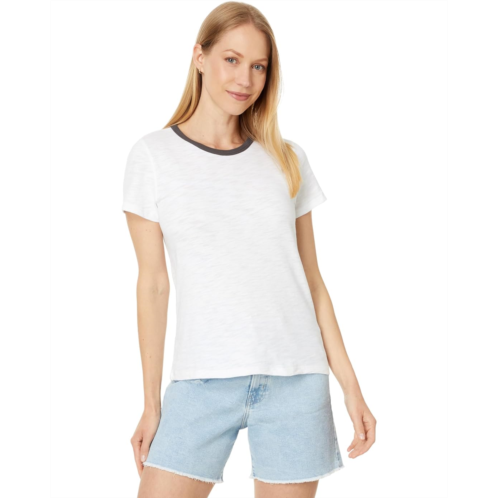 Womens Lilla P Short Sleeve Colorblock Crewneck