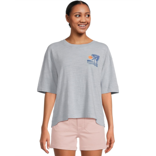 Womens Faherty Sunwashed Slub Vintage Tee
