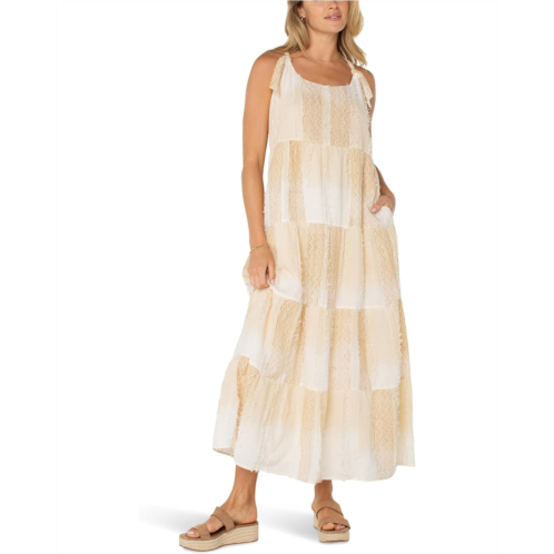 Liverpool Los Angeles Tie Strap Easy Fit Woven Maxi Dress