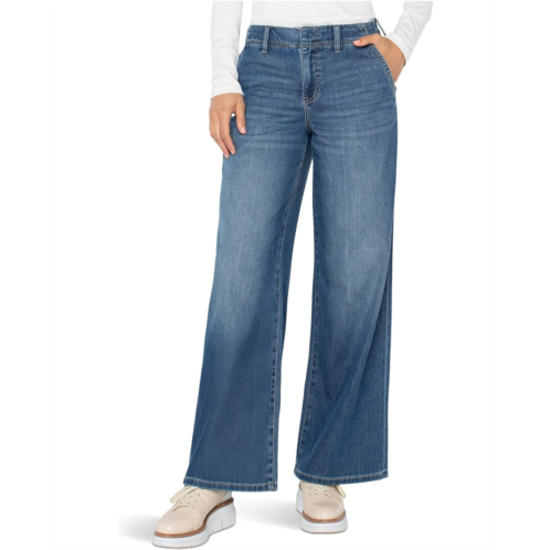 Liverpool Los Angeles Petite Weekender Relaxed Mid-Rise Jeans