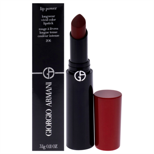 Giorgio Armani lip power longwear vivid color lipstick - 206 cedar by for women - 0.11 oz lipstick