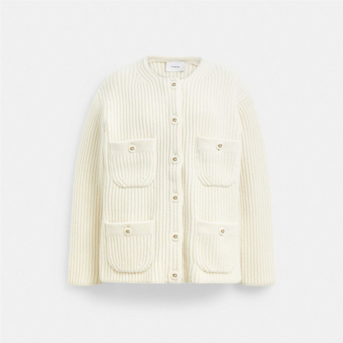 COACH Oversized Pocket Cardigan