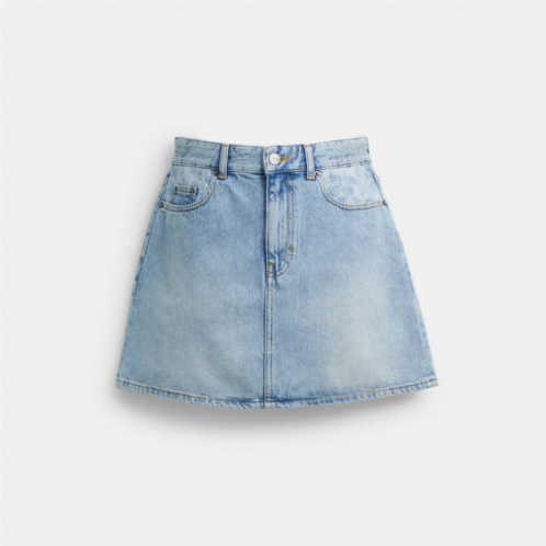 COACH Denim Mini Skirt