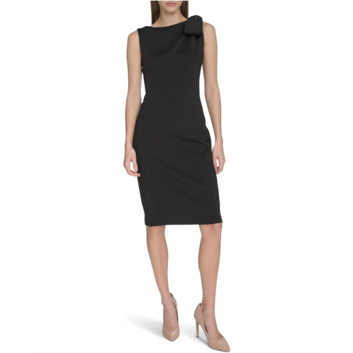 Calvin Klein Sleeveless Scuba Sheath