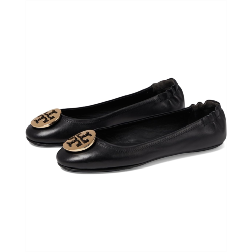 Womens Tory Burch Minnie Travel Ballet w/ Metal Logo