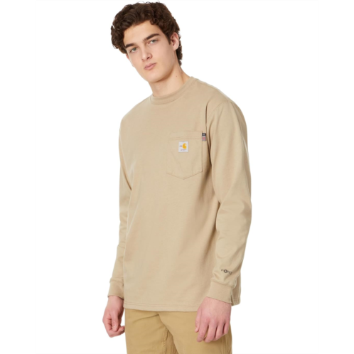 Mens Carhartt Flame-Resistant (FR) Force Cotton Long Sleeve T-Shirt