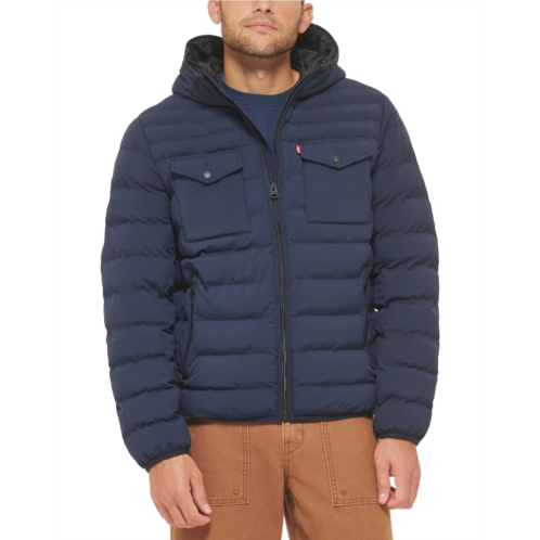 Mens Levis Stretch Two-Pocket Quilted Jacket