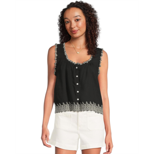 Womens Madewell Jenny Top - Cotton Viscose Voile