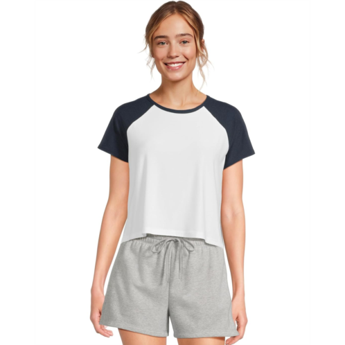 Womens Beyond Yoga Featherweight Colorblock Tee