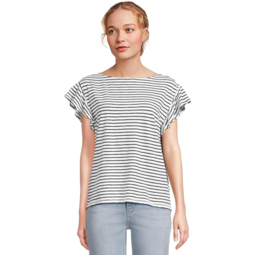 Womens Vineyard Vines Slub Jersey Flutter Sleeve Tee