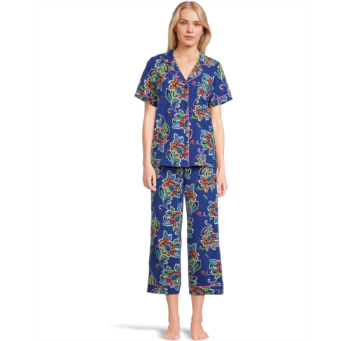Womens Bedhead PJs Bedhead PJs x Trina Turk Long Sleeve Cotton Knit Short Sleeve Pajama Set