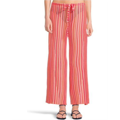 Womens BECCA Beccas Seaside Crochet Split Leg Pant