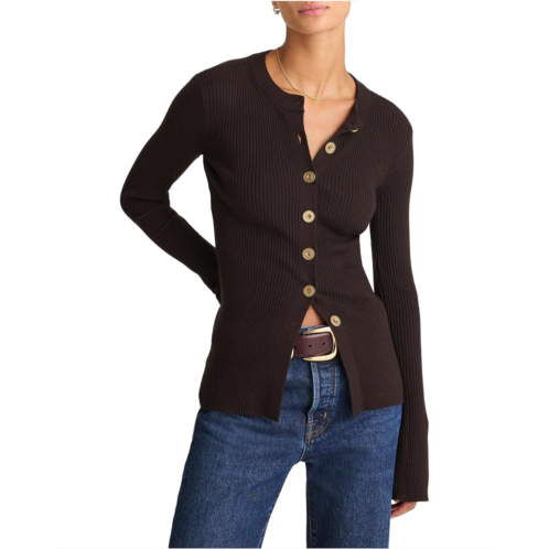 Womens Madewell Merino Stretch Button Longline Aria Jack