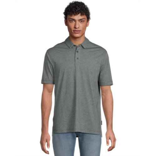 Mens Armani Exchange Micro Print Polo