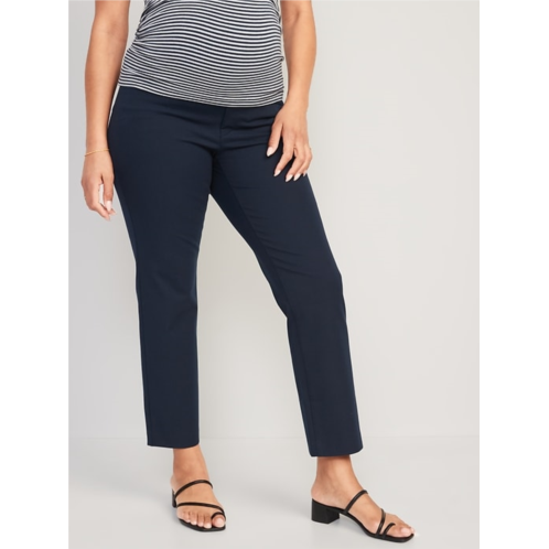 OldNavy Maternity Full-Panel Pixie Straight Ankle Pants