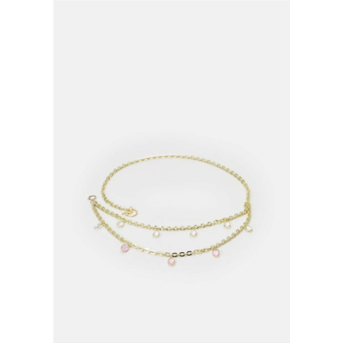 PINKO womens joelle belt in shiny gold