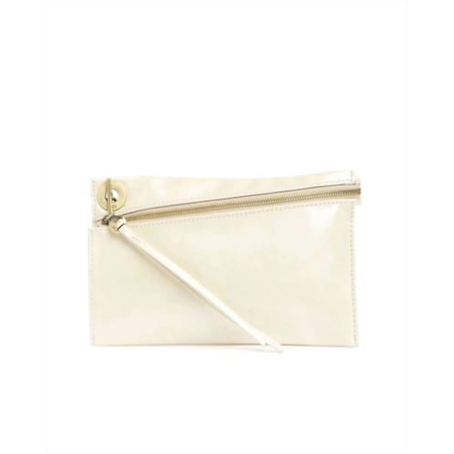 HOBO link clutch wallet in pearled ivory