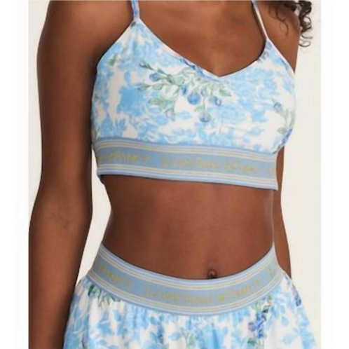 LoveShackFancy kylin bra in baby blue proimise