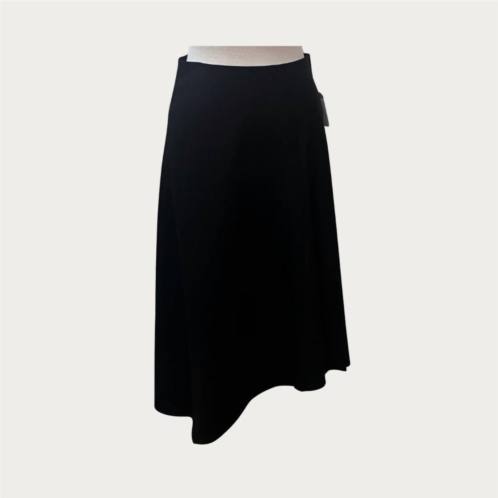 Elliott Lauren high low pin stripe skirt in black