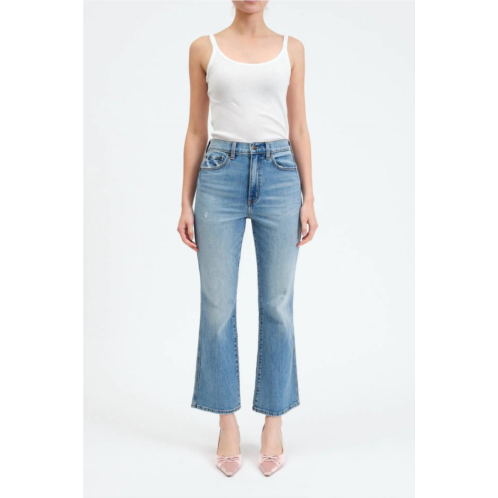 DAZE all mine vintage soho high rise ankle flair in blue