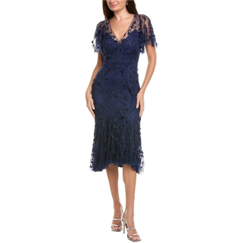 Theia gretchen beaded cocktail dress