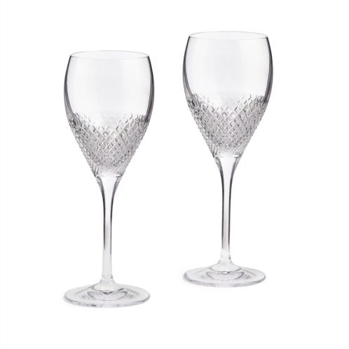 Wedgwood vera wang diamond mosaic goblet 8.5in h set of 2