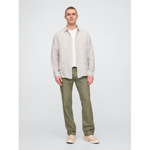 Gap Linen-Cotton Khakis