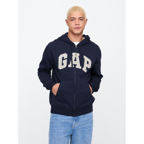 Relaxed Gap Logo Zip Hoodie