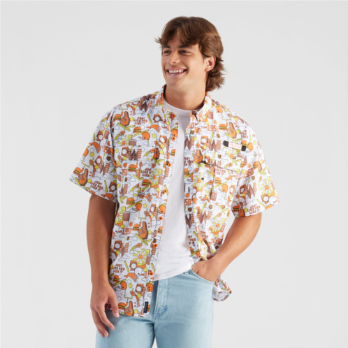 Magellan Outdoors Whataburger Mens Laguna Madre Happy Crazy Fun Fishing Shirt