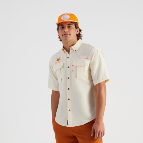 Magellan Outdoors Whataburger Mens Laguna Madre Burger & Fries Button Down Fishing Shirt