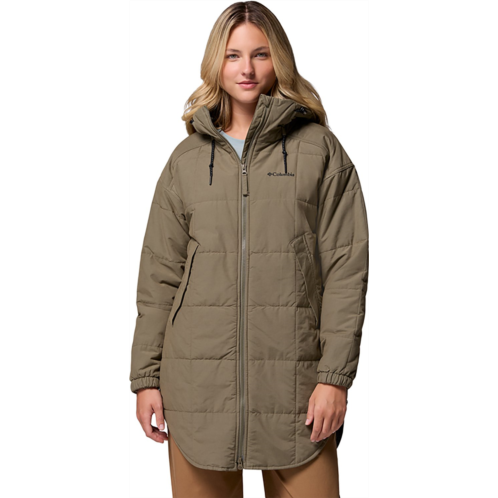 Columbia Sportswear Womens Chatfield Hill II Novelty Jacket Stone Green / Chalk