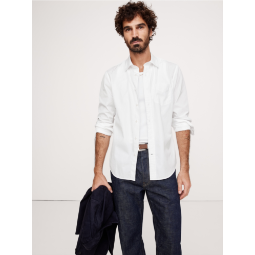 Bananarepublic Standard-Fit Washed Cotton Poplin Shirt