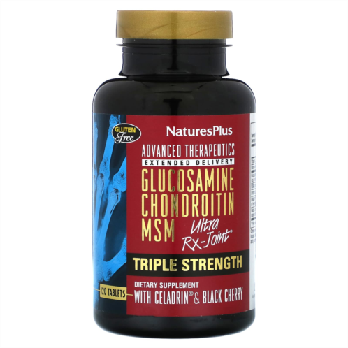 NaturesPlus Advanced Therapeutics Glucosamine Chondroitin MSM Ultra Rx-Joint Triple Strength 120 Tablets