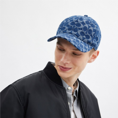 COACH Signature Denim Baseball Hat