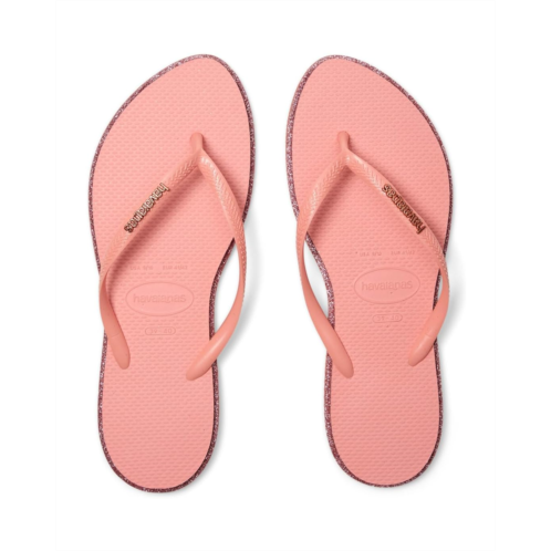 Womens Havaianas Slim Point Glitter Sandals