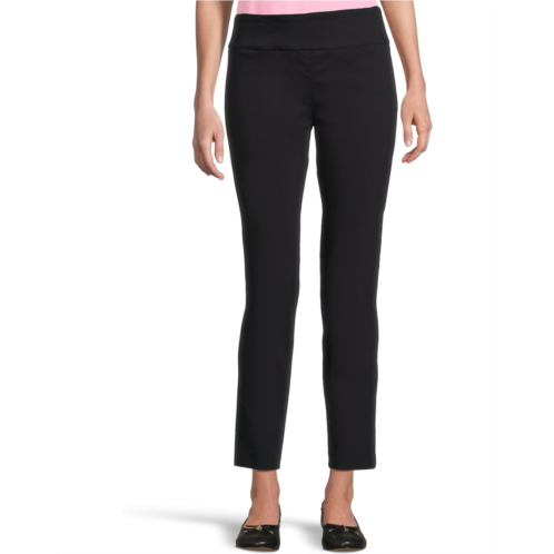 Womens Elliott Lauren Control Stretch Pull-On Ankle Pants with Back Slit detail