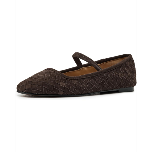 Womens Madewell Greta Elastic Mary Jane - Woven Suede