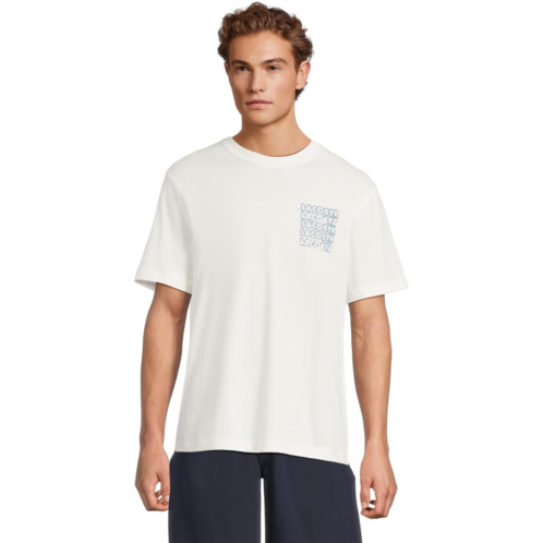 Mens Lacoste Classic Fit Distorted Graphic T-shirt