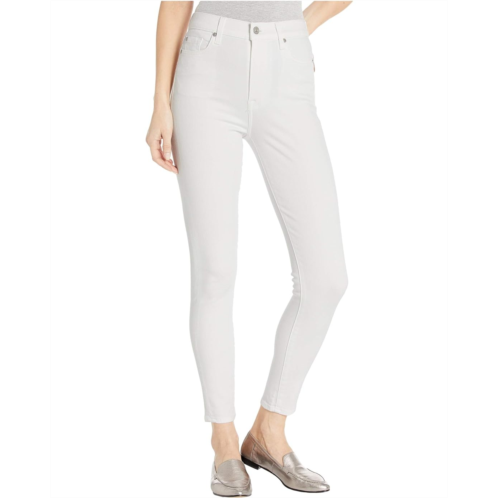 7 For All Mankind High-Waist Ankle Skinny in Slim Illusion White