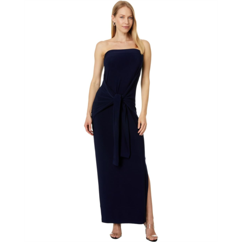 Norma Kamali Strapless All In One Side Slit Gown